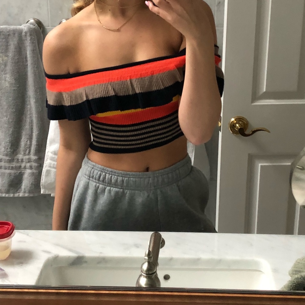 URBAN OUTFITTERS RIBBED KIMCHI BLUE CROP TOP - Picture 8 of 8